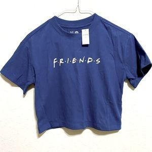 GAP with WB Crop Tshirt F•R•I•E•N•D•S. size 10 (XS adult)